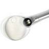 Лупа LEVENHUK ZENO 400, 2/4×, 88/21 мм, 2 LED, металл 38118